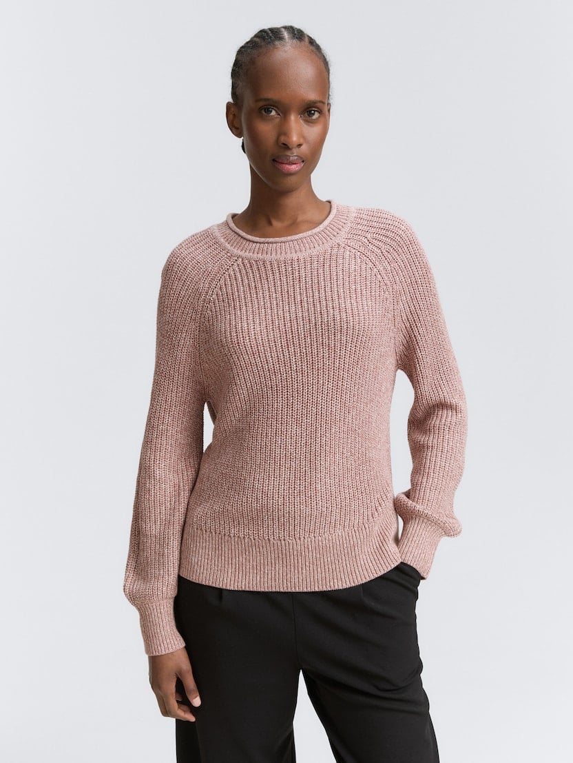 Pulover tricotat - Roz_7742290