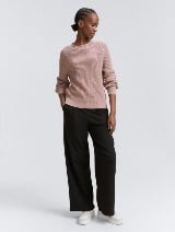 Pulover tricotat - Roz_7742290