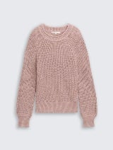 Pulover tricotat - Roz_7742290
