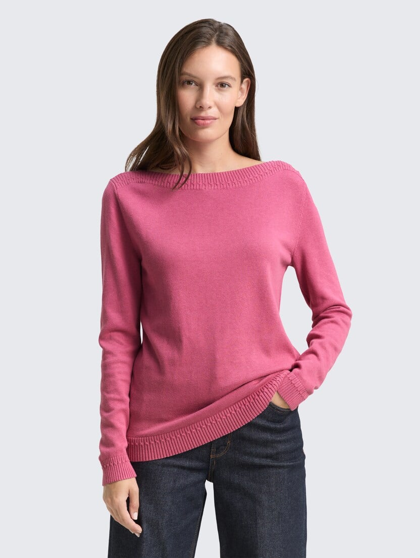 Pulover tricotat - Roz-1045347-16348-16