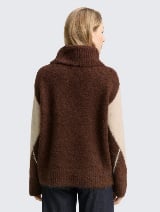 Pulover tricotat cu guler înalt - Model/Mai multe culori_2662779