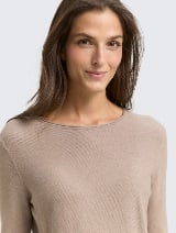 Pulover tricotat texturat - Maro_466274