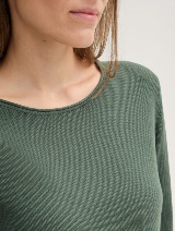 Pleten pulover s teksturo - Zelena_114473