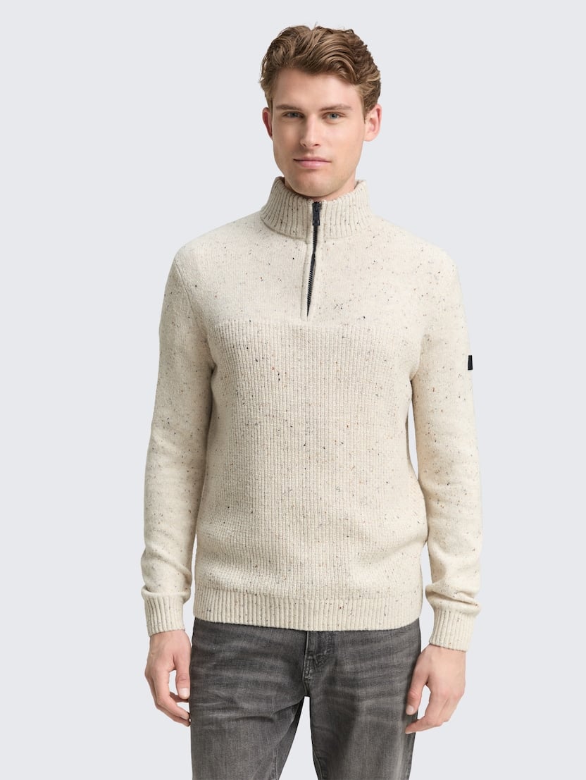 Pulover tricotat tip troyer - Model/Mai multe culori_8348710