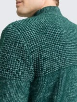 Pulover tricotat tip troyer - Verde_223286