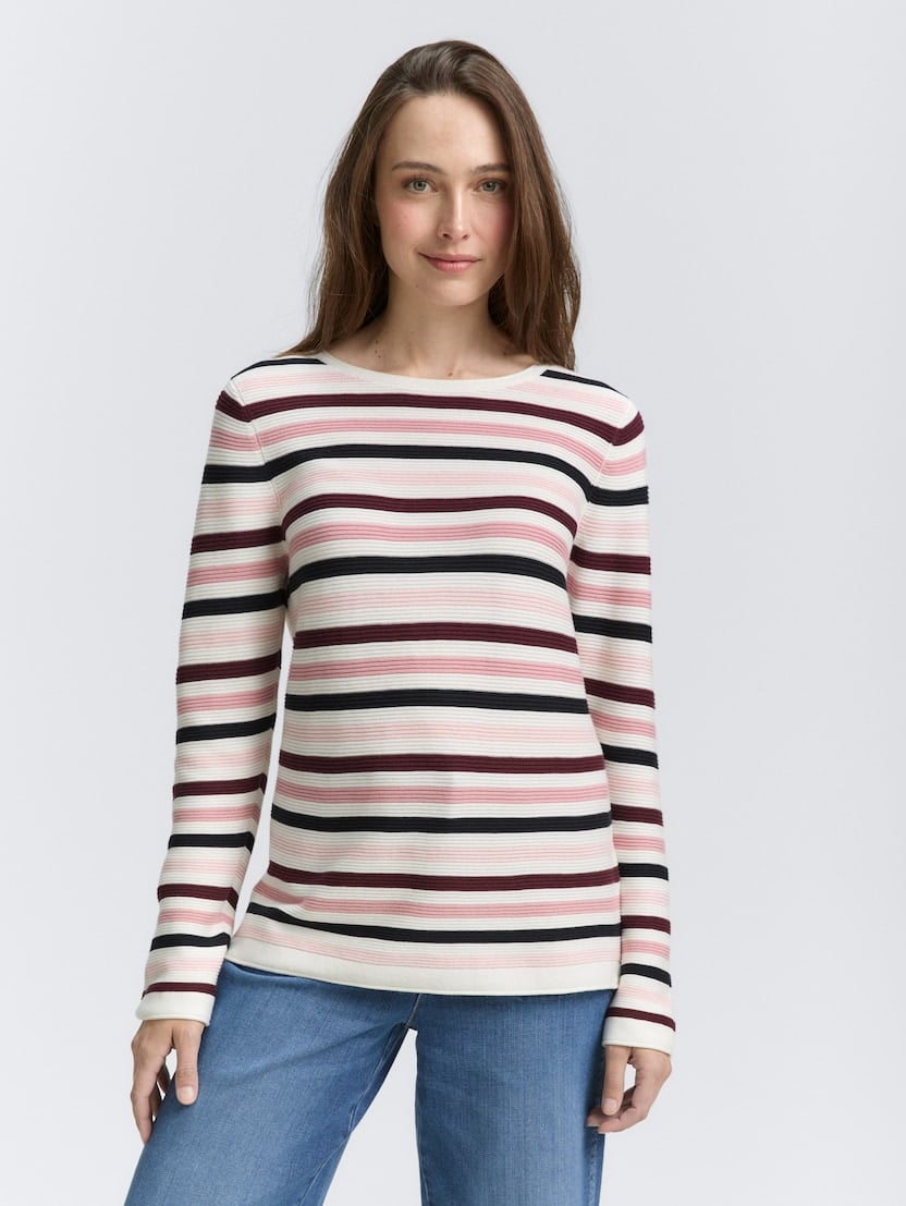 Pleten pulover - Vzorec/večbarvna_2102984