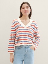 Pleten pulover - Vzorec/večbarvna_8787881