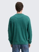 Pleteni džemper sa okruglim izrezom - Zelena_6157230