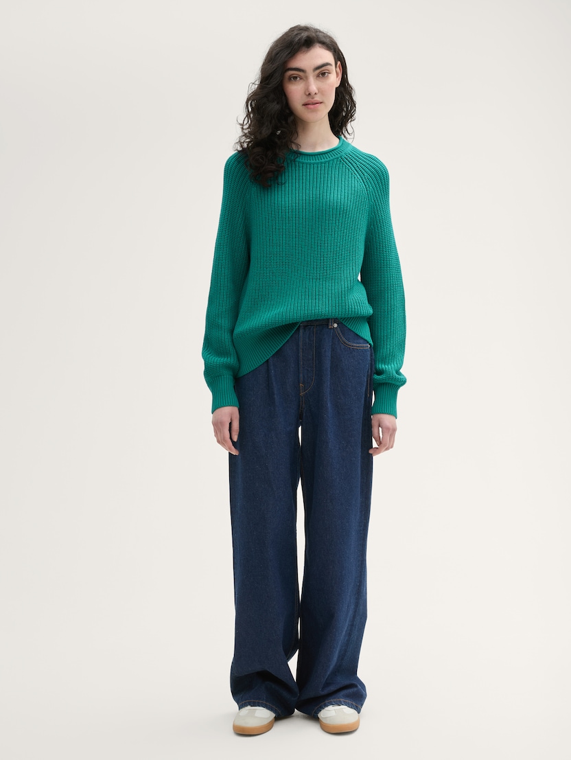Pulover tricotat | Verde | Tom Tailor