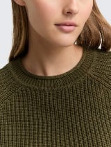 Pulover tricotat - Verde_3237645