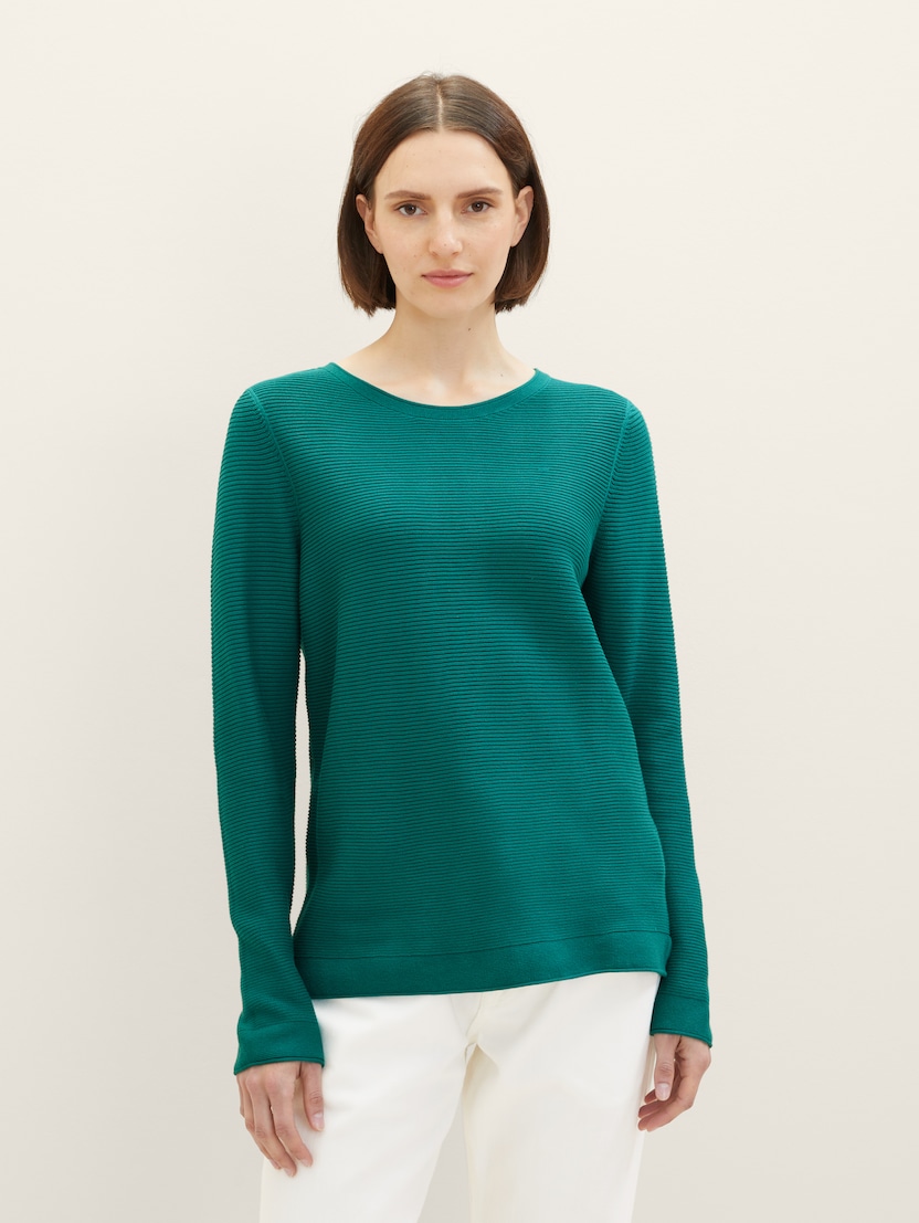 Pleteni pulover - Zelena