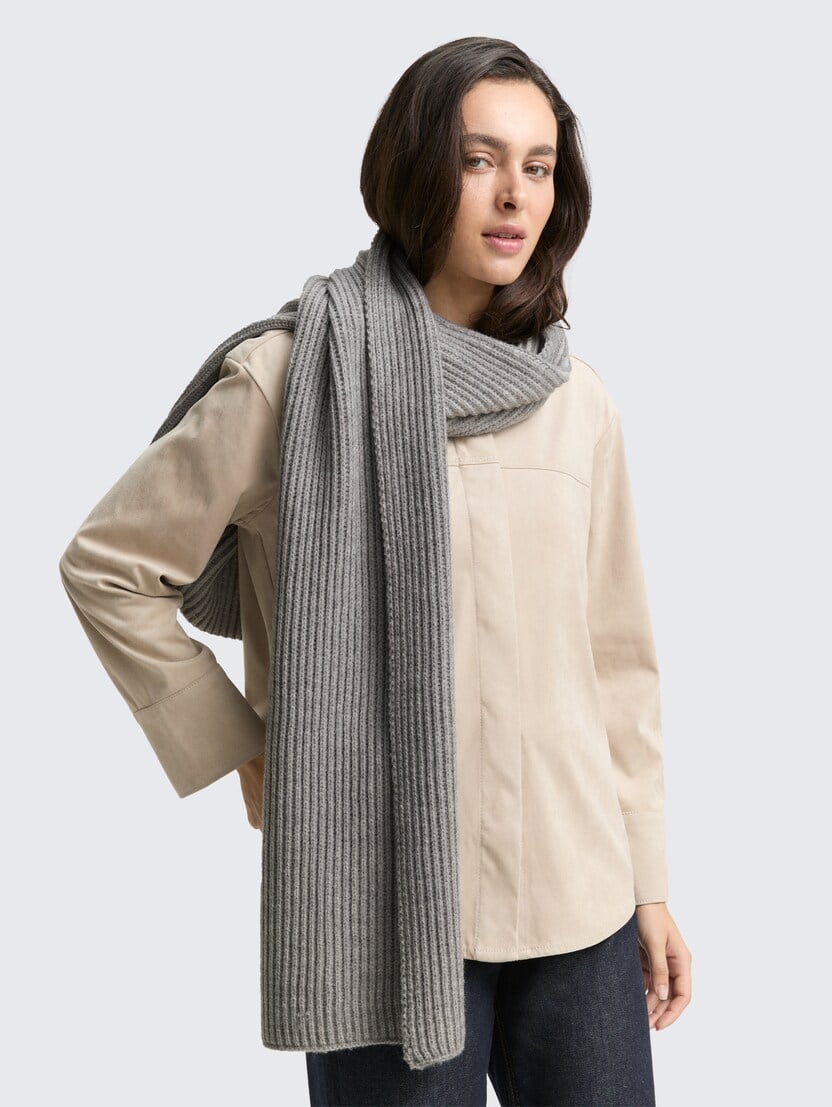 Pleteni šal - Siva_6935699