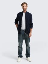 Cardigan tricotat - Albastru_1660374