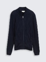 Cardigan tricotat - Albastru_1660374