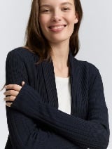 Pleteni kardigan - Plava_3103271