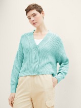 Cardigan tricotat - Verde_4138054