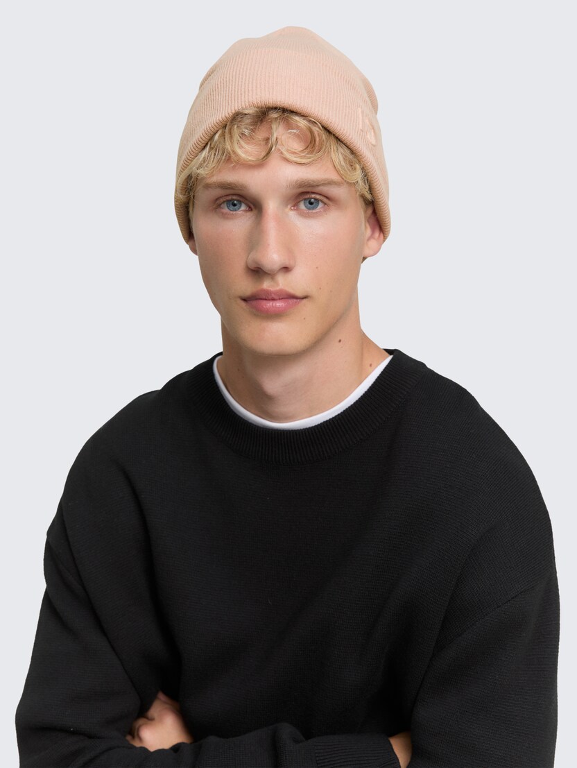 Căciulă tip beanie tricotată - Roz-1048050-38325-16