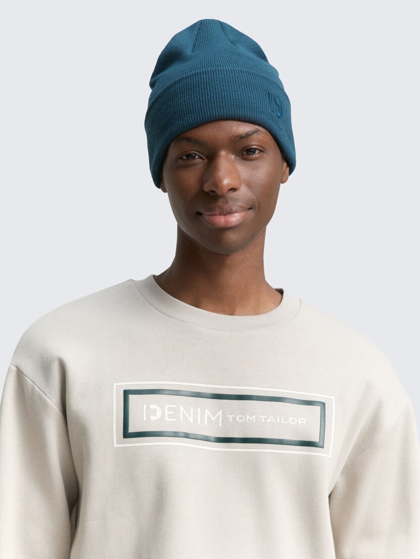 Căciulă tip beanie tricotată - Verde_8205336