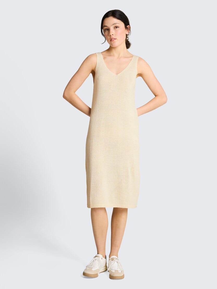 Rochie tricotată - Alb_3750995