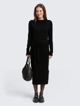 Rochie tricotată - Negru_5928383