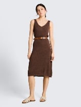 Rochie tricotată - Maro_566776