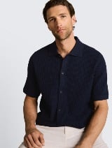 Pleteni polo - Plava_4561693