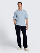 Pleteni polo - Plava_708586