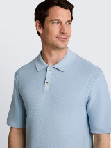 Pleteni polo - Plava_708586