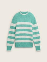 Prugasti pleteni džemper - Uzorak/višebojna_4331574