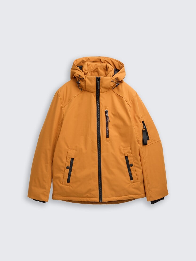 Podstavljena jakna - Smeđa_3233641