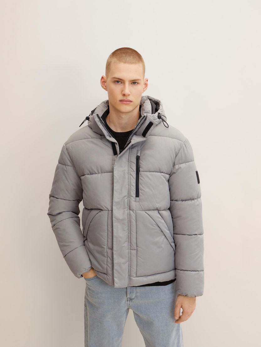  Podstavljena zimska jakna - Siva-1032434-10921-14
