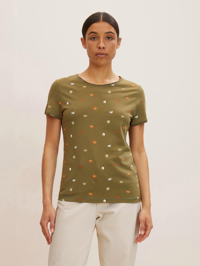 Poletna majica - Vzorec-večbarvna