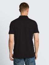 Bluză polo din jerse - Negru_7456179