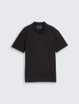 Bluză polo din jerse - Negru_7456179