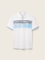 Polo-majica s prugama - Bijela_1411562