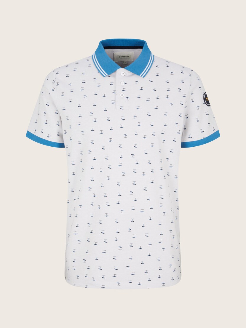 Polo majica z vzorcem majhnih senčnikov - Vzorec/večbarvna_3899131