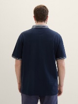 Polo majica s potiskom - Modra_5537771
