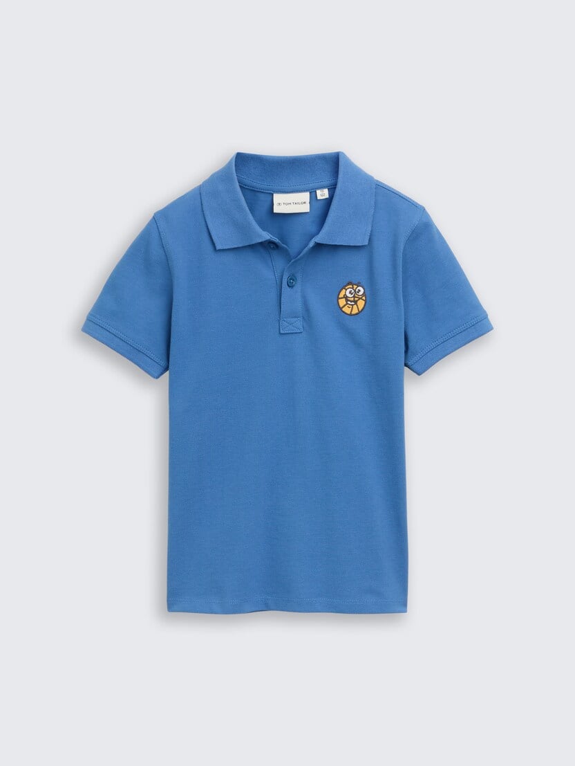 Polo majica s printom - Plava_8503190
