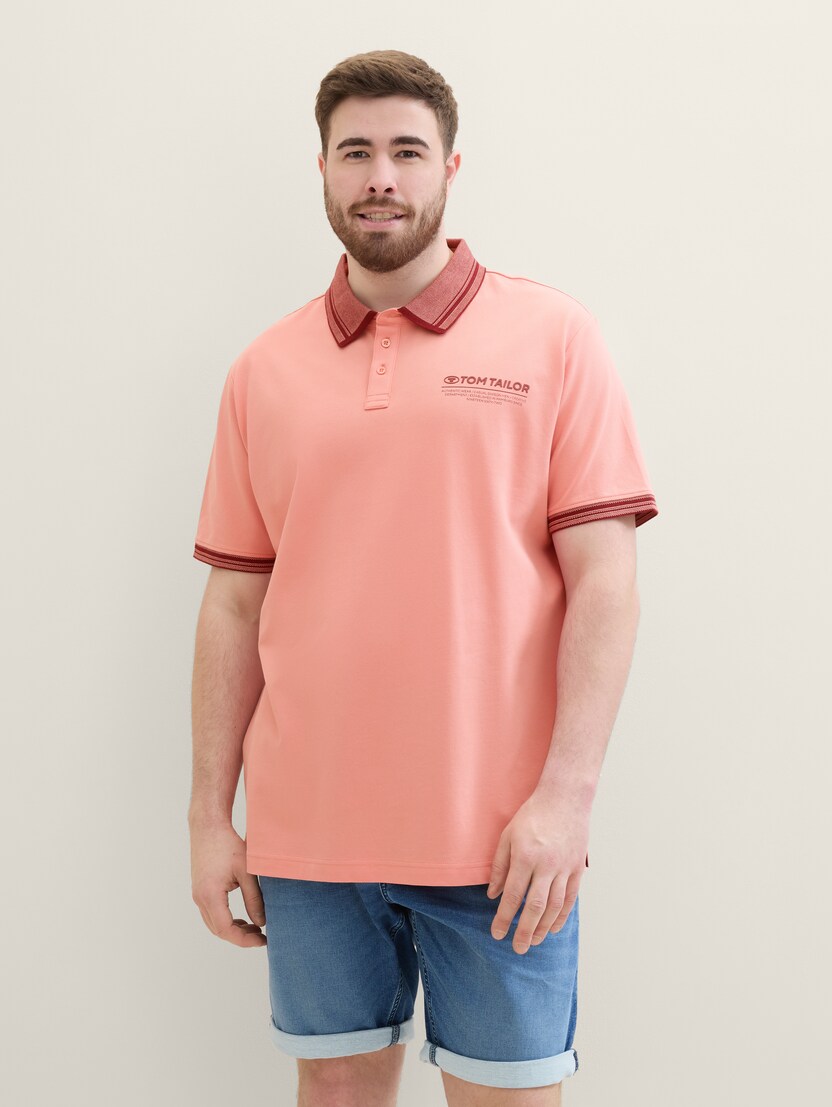 Polo majica s printom - Ružičasta