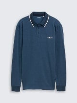 Polo majica s detaljima - Plava_7161083