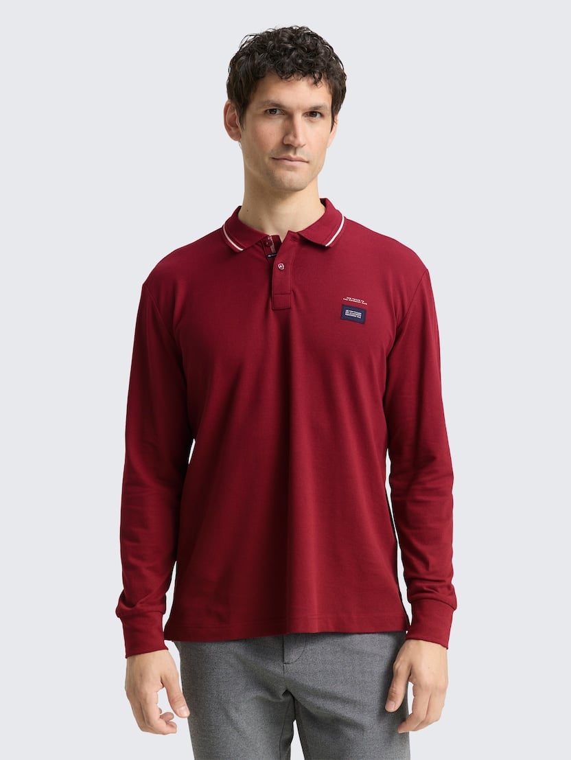 Polo majica sa detaljima - Crvena-1048618-14155-15