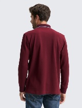 Polo majica sa detaljima - Crvena_205395