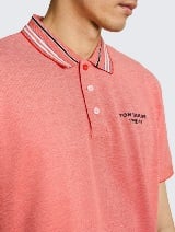 Tricou polo cu detalii - Roşu_5129836