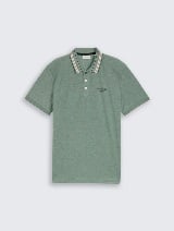 Tricou polo cu detalii - Verde_616119