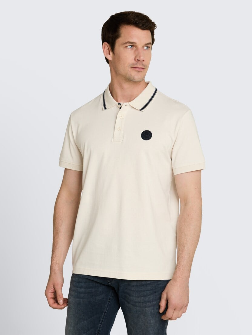  Polo cu logo mic - Alb-1050230-10348-16
