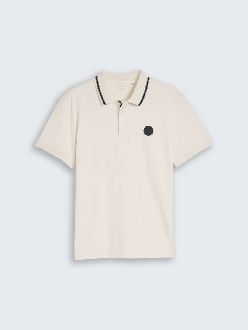Polo cu logo mic - Alb_6903089