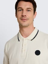 Polo cu logo mic - Alb_6903089