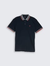 Polo cu logo mic - Albastru_4585616
