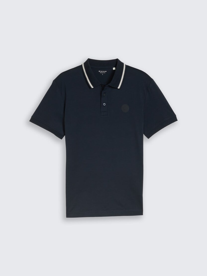 Polo-majica s malim logom - Plava_6716410