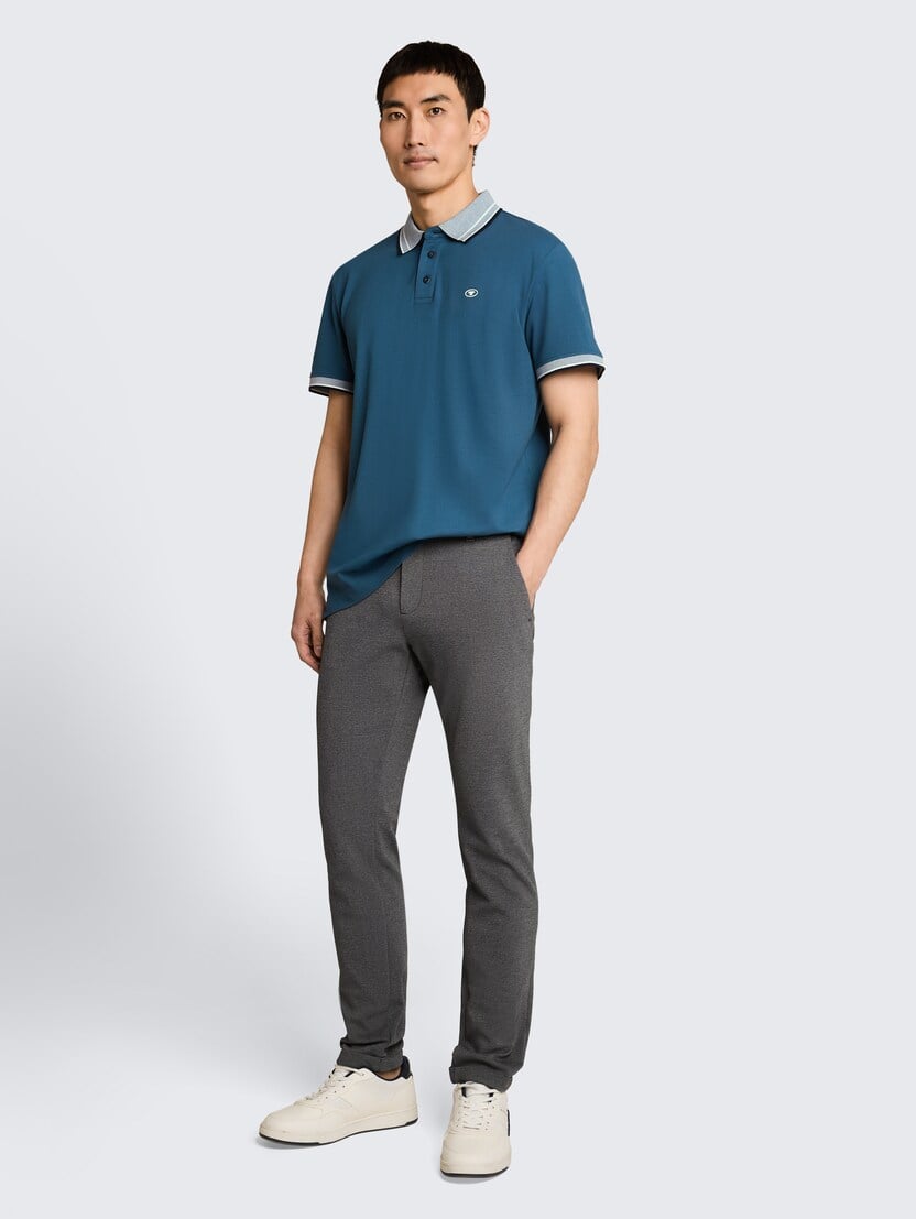 Polo-majica s malim logom - Plava_772861